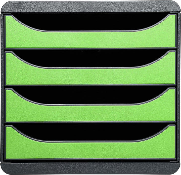 Exacompta 310795D Premium Ablagebox mit 4 Schubladen für DIN A4+ Dokumente. Belastbare Schubladenbox