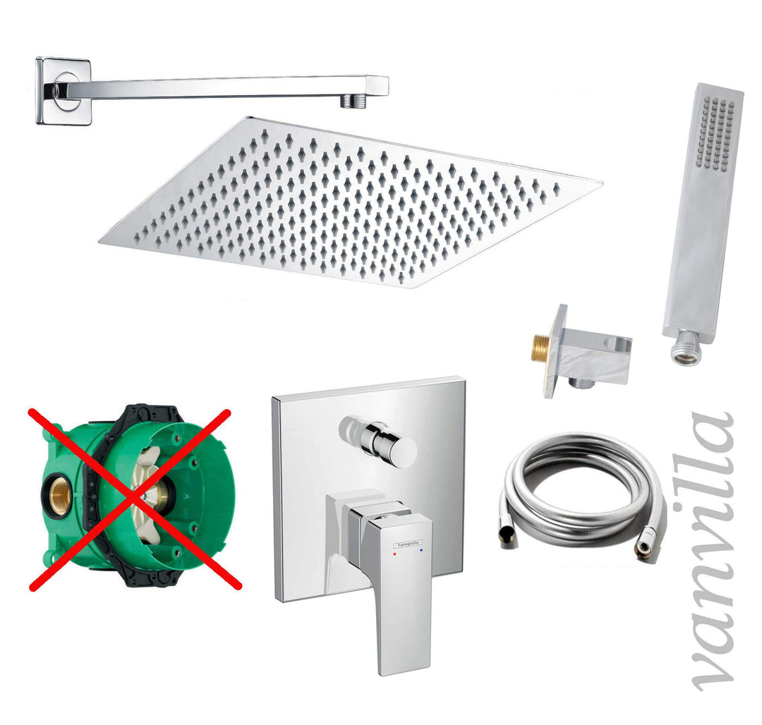 vanvilla Duschsystem mit Unterputz Duscharmatur von Hansgrohe Metropol Einhebelmischer und vanvilla
