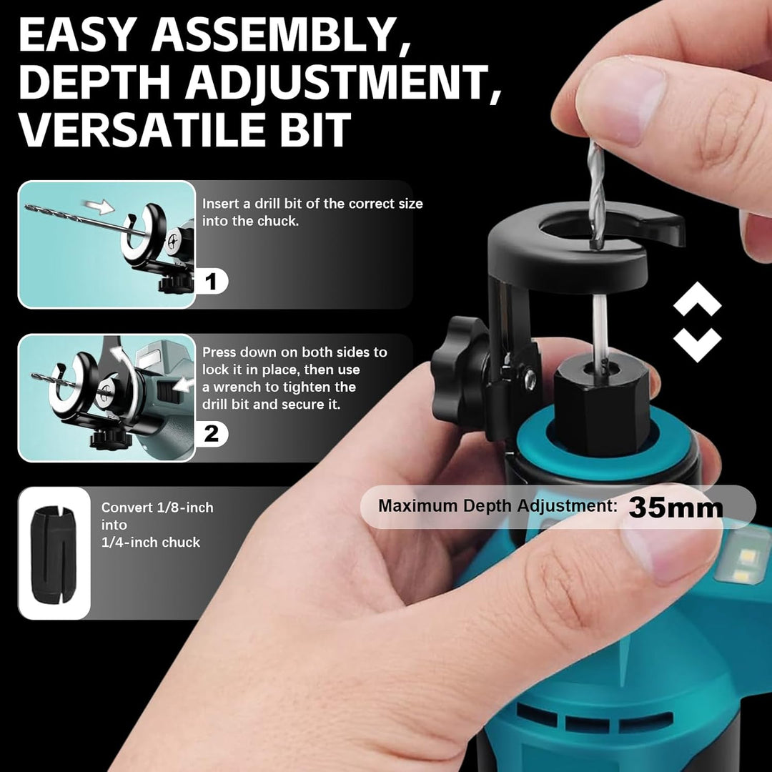 Akku Rotationsschneider Kompatibel mit Makita 18V Batterie, Trockenbau Ausschnittwerkzeug Kabellos S