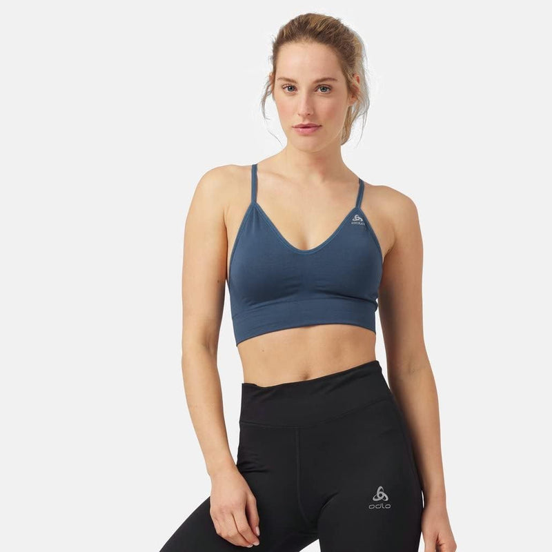 Odlo Damen Seamless Soft 2.0 Low Support_130611 gepolsterter Sport BH (1er Pack) XS Blue Wing Teal,