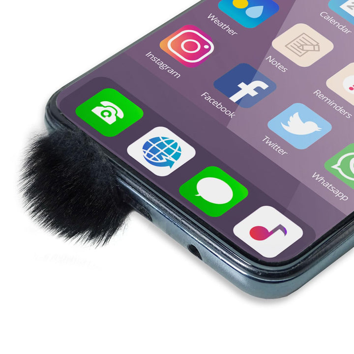 keepdrum WS06 Micro-Fell-Windschutz für Smartphone Handy Tablet Digitalkamera 10 Stück