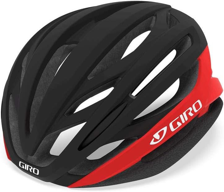 Giro Unisex – Erwachsene Syntax Fahrradhelm Road M Matte Black/Bright Red 22, M Matte Black/Bright R