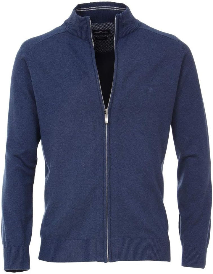 CASAMODA Strickjacke Uni L Aquadunkelblau, L Aquadunkelblau