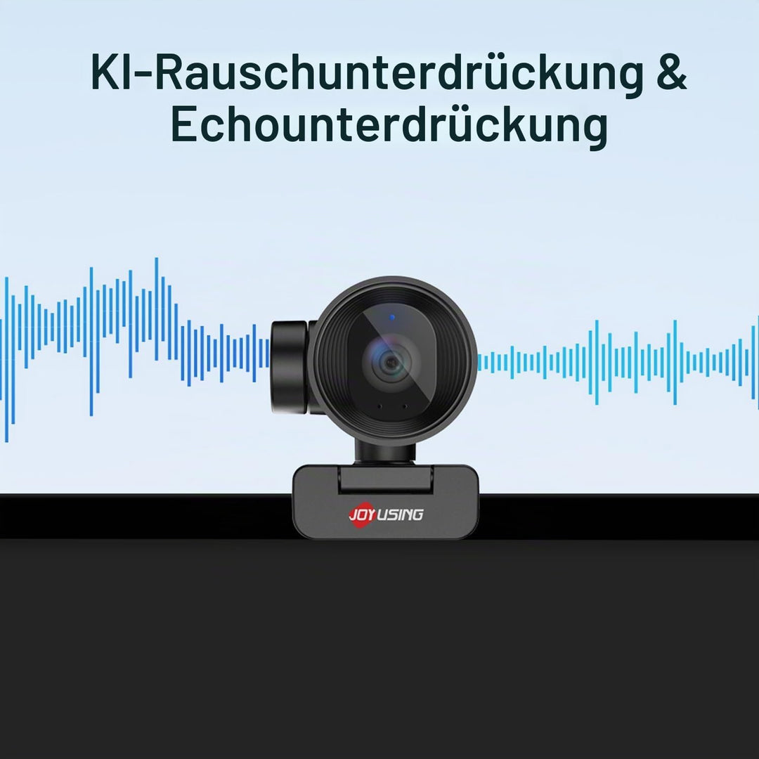 JOYUSING FlexCam10 4K Augenkontakt Webcam für PC, 4 Modi in 1 Webcam mit Mikrofon, PDAF Autofokus, 2
