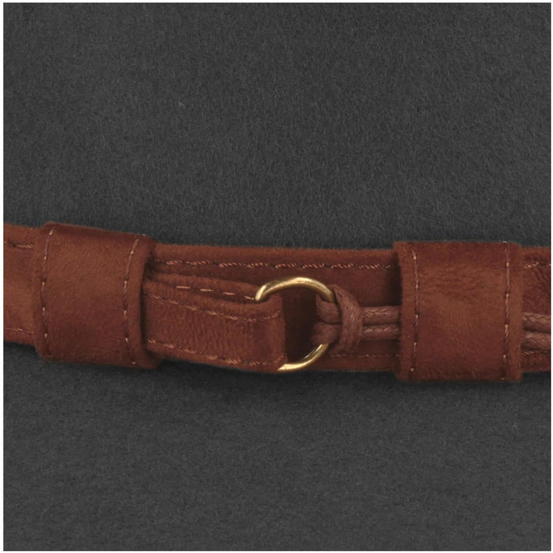 Breiter Rollbarer Outdoor Filzhut Trekkinghut 100% Wolle Hut Wasserabweisend Faltbar Ledergarnitur H