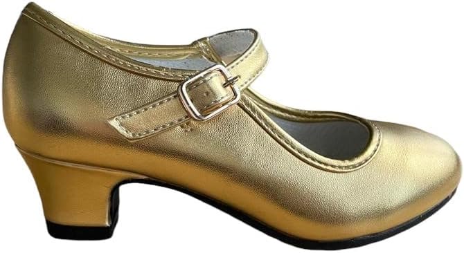 La Senorita Spanische Flamenco Schuhe 25 EU Gold, 25 EU Gold