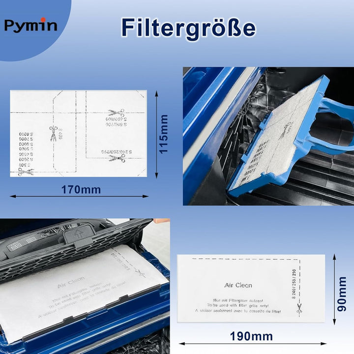 Pymin 8 Pack GN Staubbeutel Ersatz kompatibel mit Miele Staubsaugerbeutel Classic C1, Komplett C2 C3