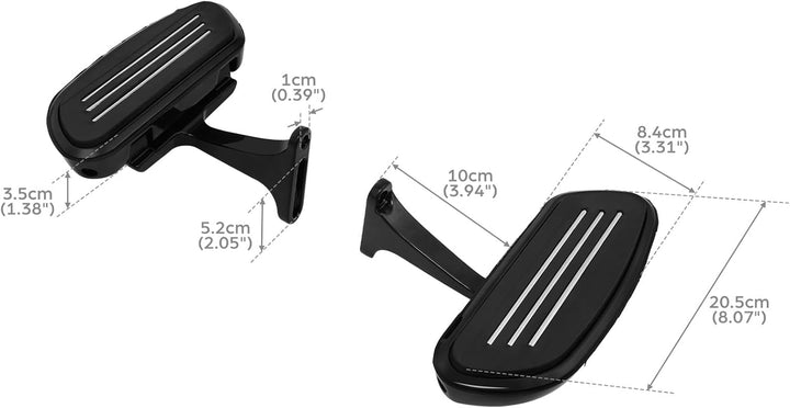 TCMT Fussrasten Streamline Trittbrett Passend für 1993-2020 Road King Street Glide Touring Modelle 1