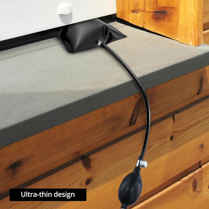 QWORK® 4 Stücke Montagekissen, Hebekissen Luftkissenheber, Air Pump Wedge, Belastung bis 200kg (Plat