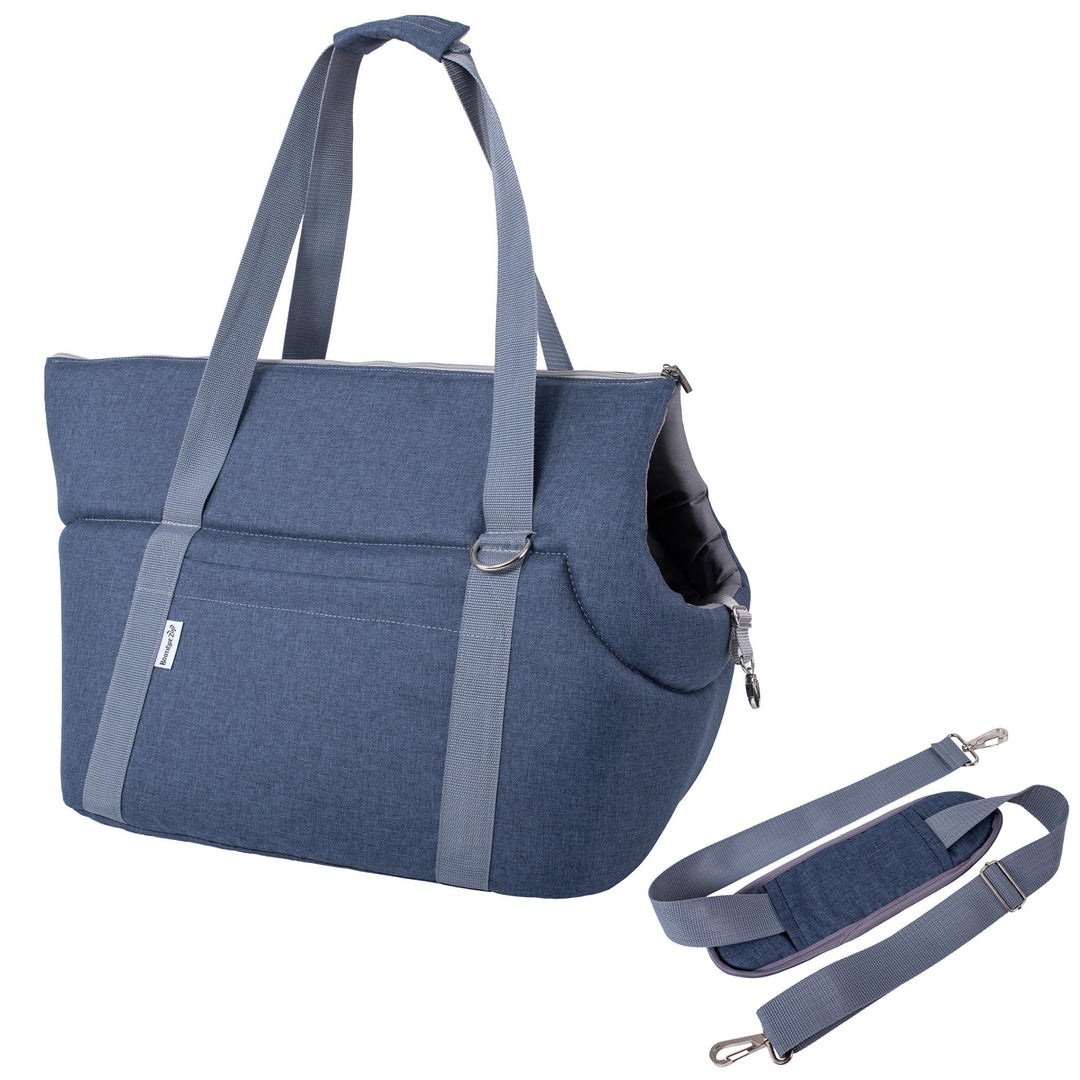 Hundetragetasche XL bis 15 kg – grosse Transporttasche für mittelgrosse Hunde & Katzen – weich, falt