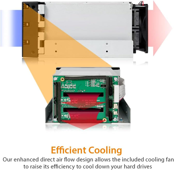 ICY DOCK FatCage MB153SP-B - 3-Bay SATA Hot Swap Backplane-Wechselrahmen für 2,5" und 3,5" Festplatt