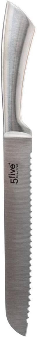 5 five simply smart 5five - block 5 messer silver precision mit stahlgriff