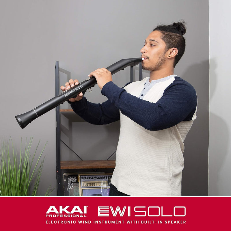 AKAI Professional EWI Solo - Elektronisches Blasinstrument mit eingebautem Lautsprecher, wiederaufla