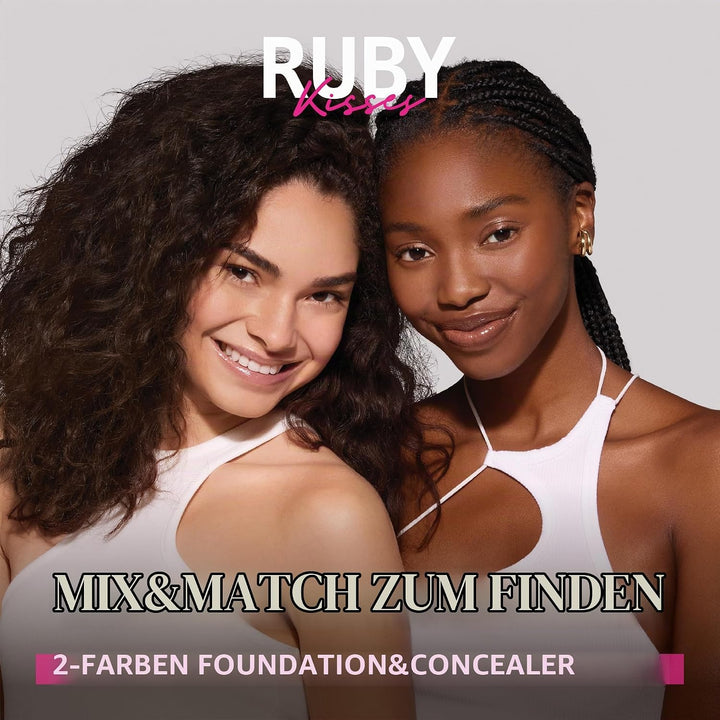 3D FACE CREATOR (RDF16) - Ruby Kisses HD 2 Color Foundation + Concealer by Ruby Kisses