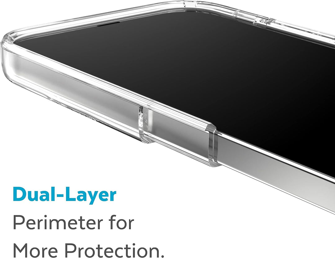 Speck Products Gemshell Hülle passend für iPhone 14 Pro, 6,1 Zoll Modell, transparent/transparent Tr