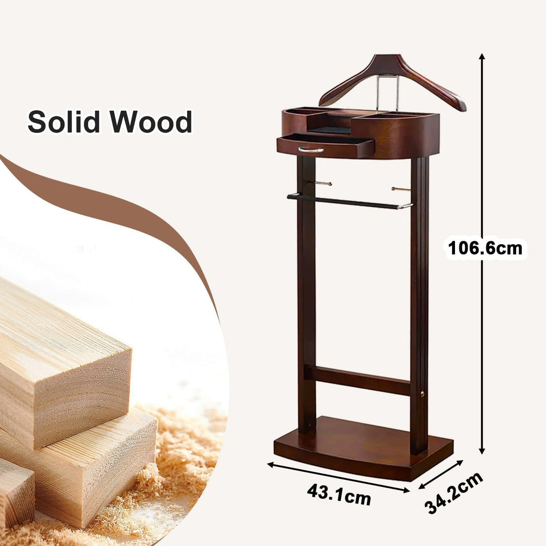Stummer Diener Multifunktional aus Massiv Holz Herrendiener Stummer Diener Kleiderständer Stummer Di
