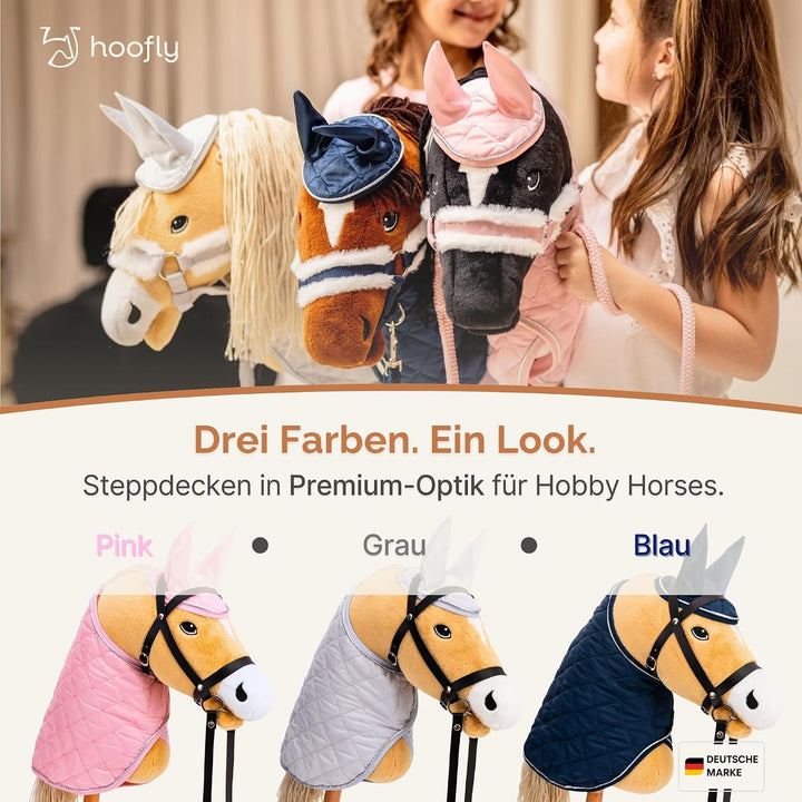 Hobby Horse Zubehör – Decke in Blau, weich &amp; strapazierfähig [TÜV geprüft], hochwertige &amp; stilvolle