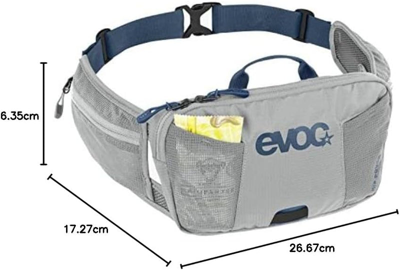 EVOC HIP POUCH 1 Hüfttasche, Bauchtasche, Hüftbeutel für Bike-Touren & Trails (1 l Fassungsvermögen,