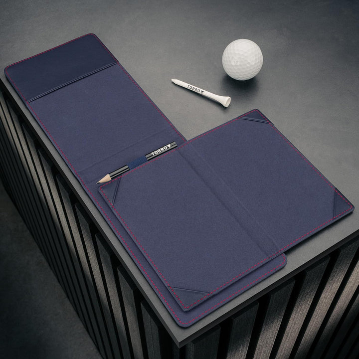 TORRO Golf Scorekartenhalter und Yardage-Buch-Cover – Echteder Golf Scorekarte und Yardage Wallet mi