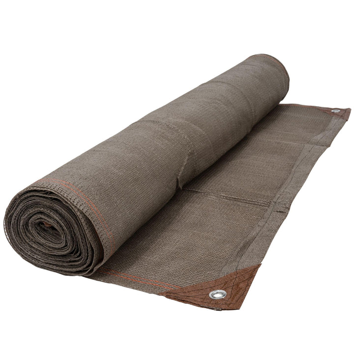 WerkaPro 10831 Sichtschutz Taupe, 220 g/m² verstärkt gewebt 2 m x 10 m, Polyethylen (2 x 10 m) EU ta