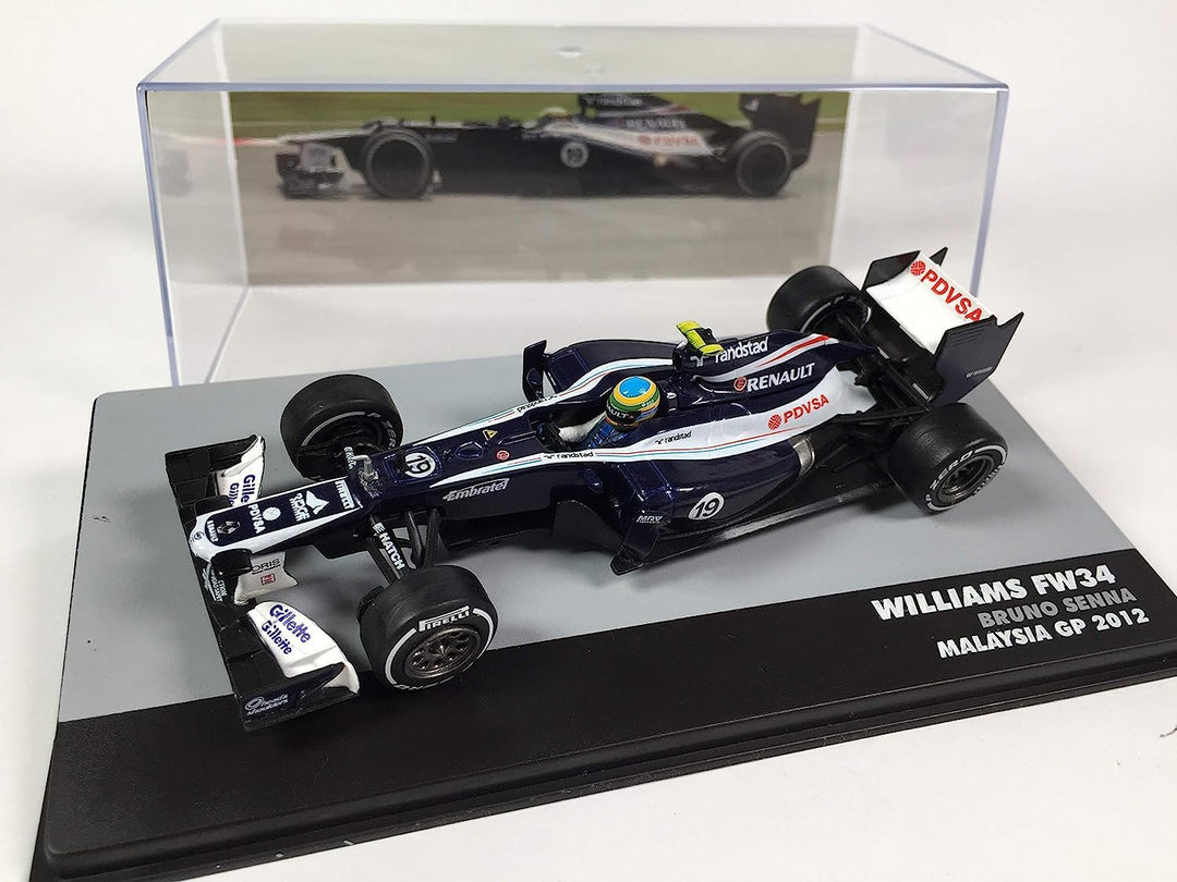 OPO 10 - Altaya-Miniaturauto zum Sammeln im Massstab 1:43, kompatibel mit Williams Renault FW34 Mala