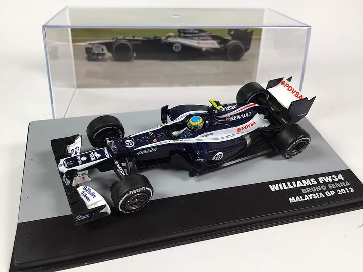 OPO 10 - Altaya-Miniaturauto zum Sammeln im Massstab 1:43, kompatibel mit Williams Renault FW34 Mala