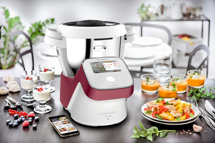 Moulinex I-Companion Touch XL Multifunktions-Küchenmaschine, 1550 W, 14 Programme, Touchscreen, Nutz