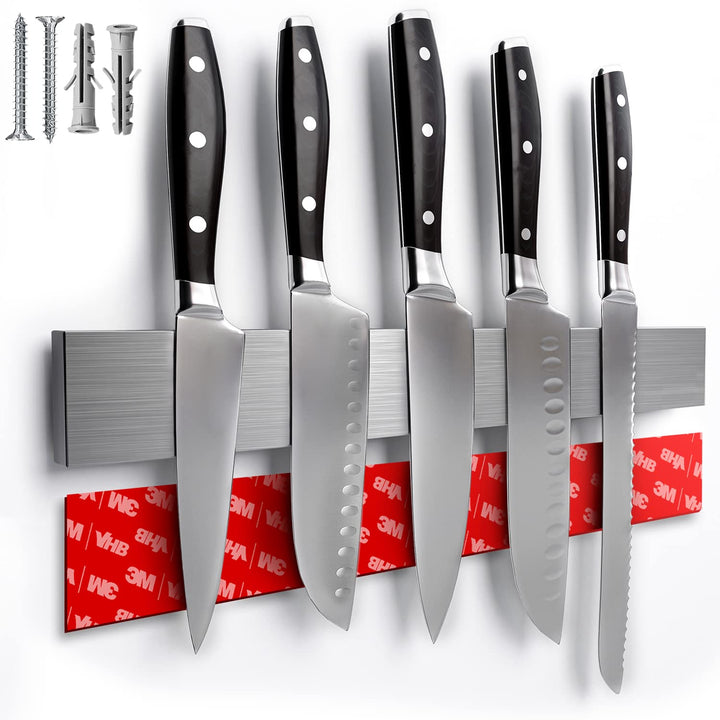 Loco Bird Magnetleiste Messer 40cm - extra starker Magnet - selbstklebend mit 3M VHB Klebeband - Mes