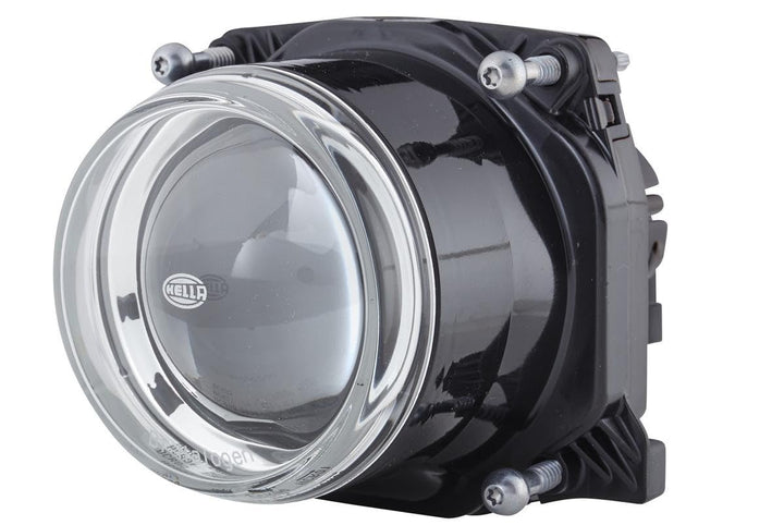 HELLA - DE/FF/Halogen-Hauptscheinwerfer - 90mm Performance - 12V - rund - Einbau - gehärtete Streusc