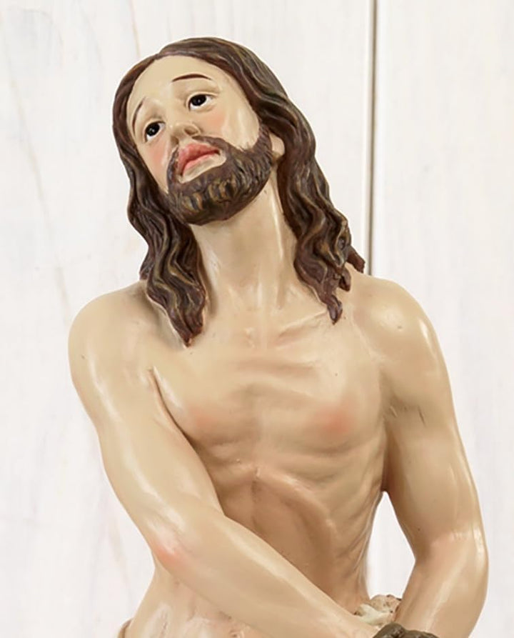 Gesù legato colonna cm.19,50 resina Presepe pasquale by Paben