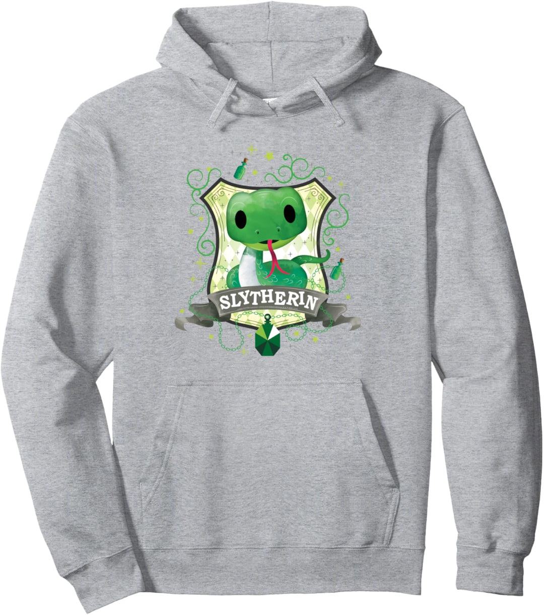 Harry Potter Watercolor Slytherin Crest Pullover Hoodie