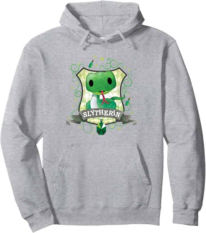 Harry Potter Watercolor Slytherin Crest Pullover Hoodie
