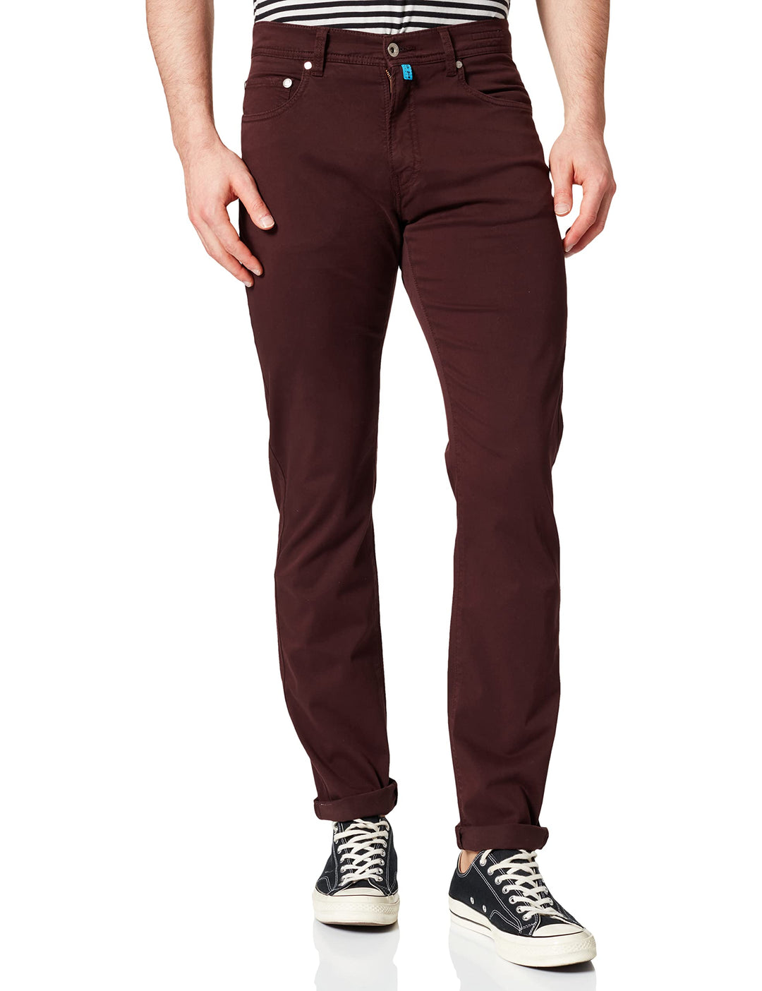 Pierre Cardin Herren Hose 30W / 34L Rot (Wein Rot 96), 30W / 34L Rot (Wein Rot 96)