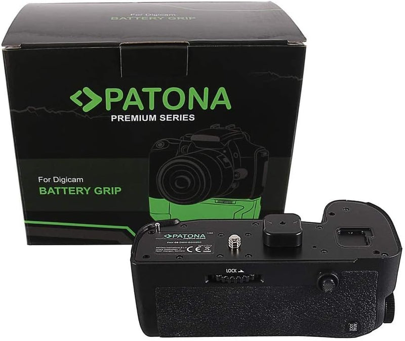 PATONA 1488 - Ersatz für Batteriegriff Panasonic DMW-BGG9 zu Lumix DC-G9 - mit IR-Fernbedienung (Bat