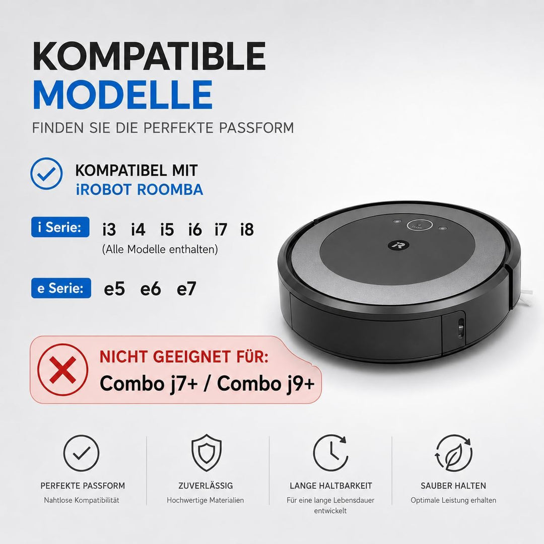 26 Ersatzteile für iRobot Roomba i7 i7+ i3 i3+ i4 i4+ i6 i6+ i8 i8+ j7 j7+/Plus E5 E6 E7 Roboter-Sta