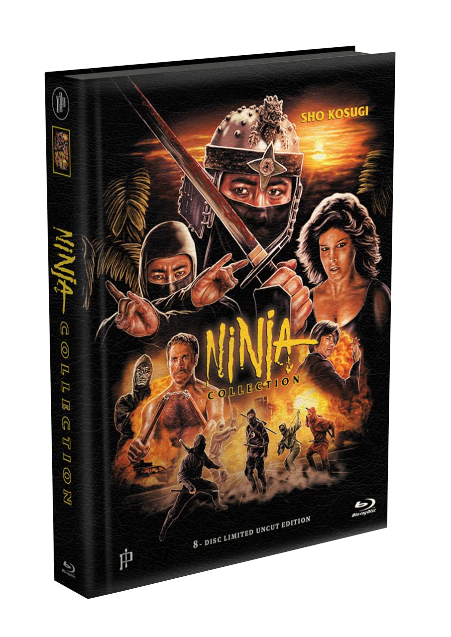 NINJA COLLECTION (4 Ninja Filme) - 8-Disc wattiertes Mediabook [4 Blu-ray + 4 DVD] Limited 399 Editi