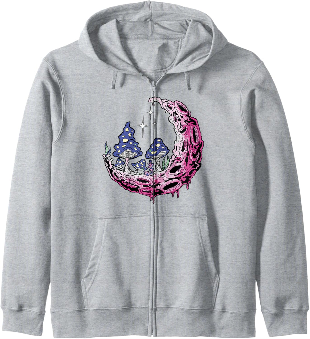 Mond und Pilze Pilze Natur Kapuzenjacke