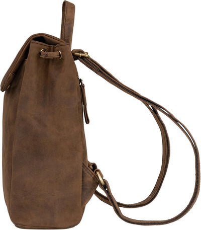 STILORD 'Anita' Lederrucksack Damen Klein Vintage City Rucksack Daypack für iPad 9.7 Zoll Rucksackha