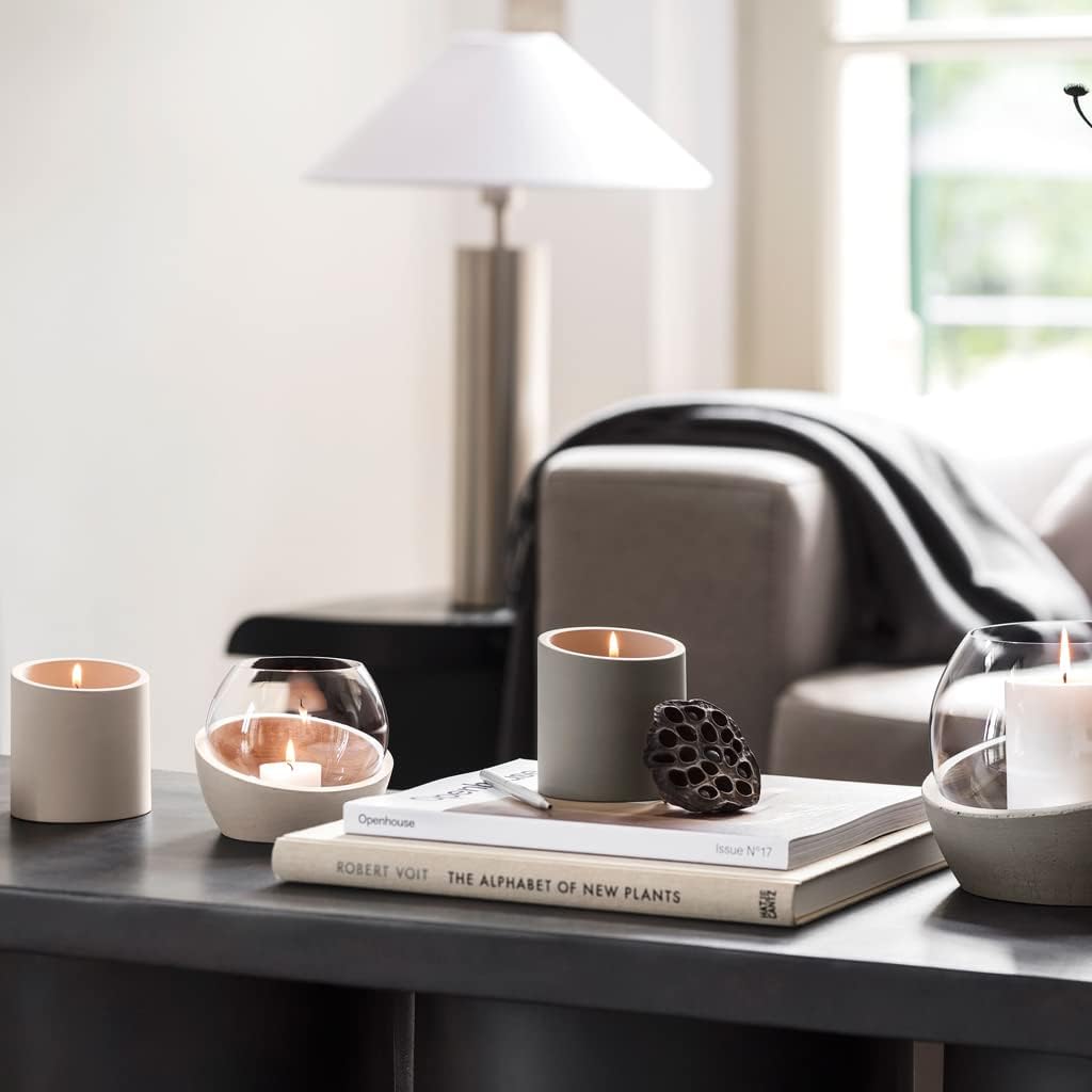 Villeroy & Boch – NewMoon Home Duftkerze taupe Fantasy, Beton, taupe