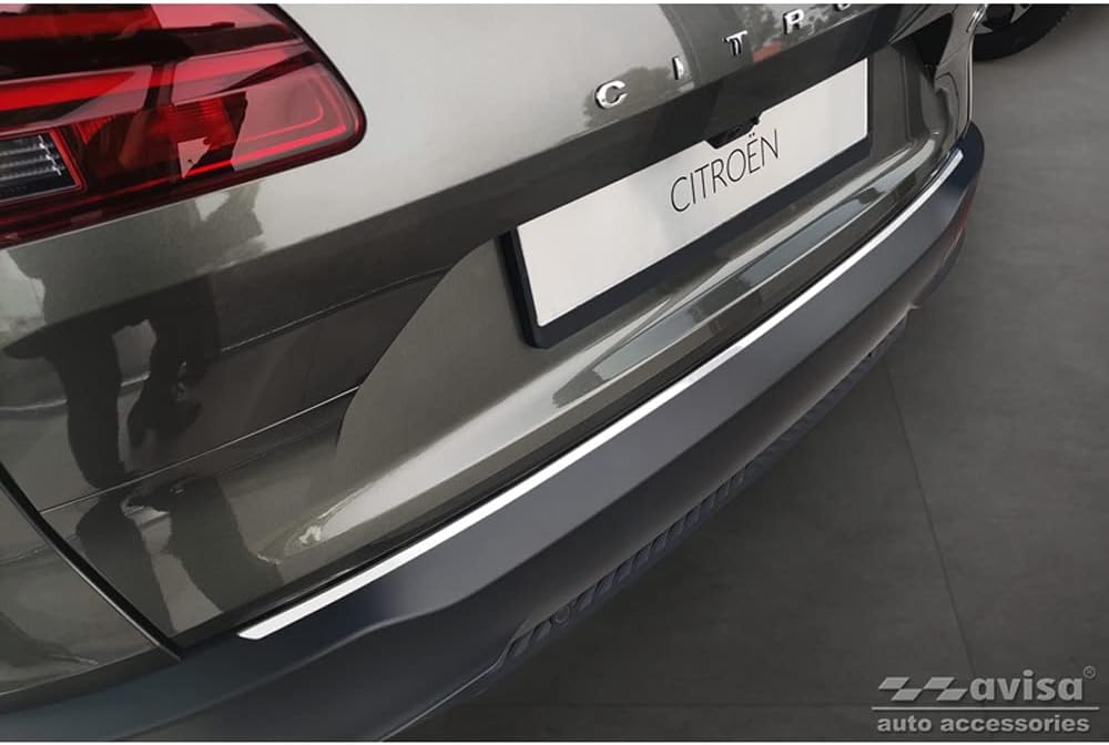 Avisa Edelstahl Heckstossstangenschutz kompatibel mit Citroën C5 X 2021- 'Ribs'