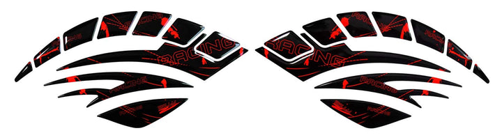 BIKE-label Seitentank Tankpad Racing Neon Rot kompatibel für Honda 800093