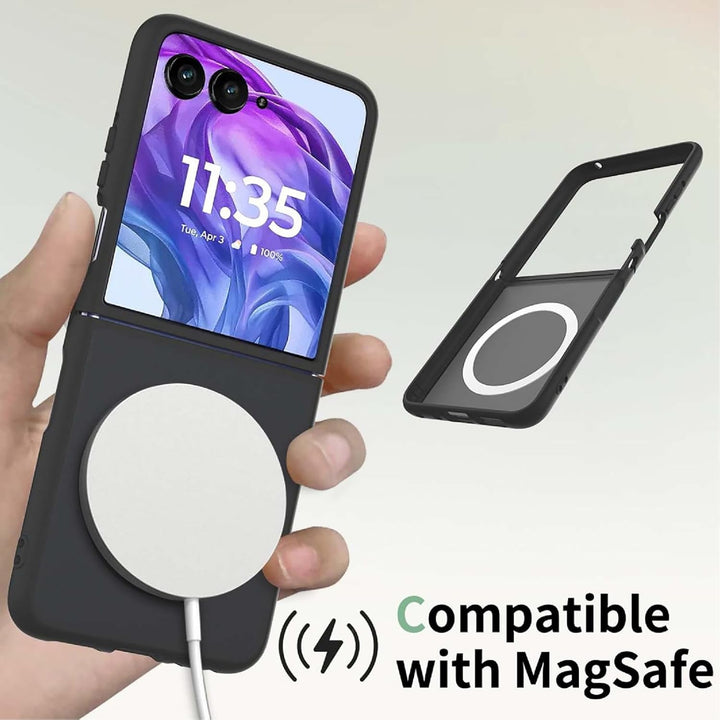 GIOPUEY Magnetische Handyhülle für Motorola Razr 60 Ultra Hülle, Case Kompatibel mit MagSafe, Matte