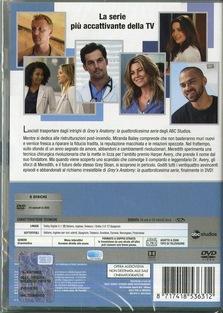 Grey's Anatomy Stg.14 (Box 6 DVD), DVD