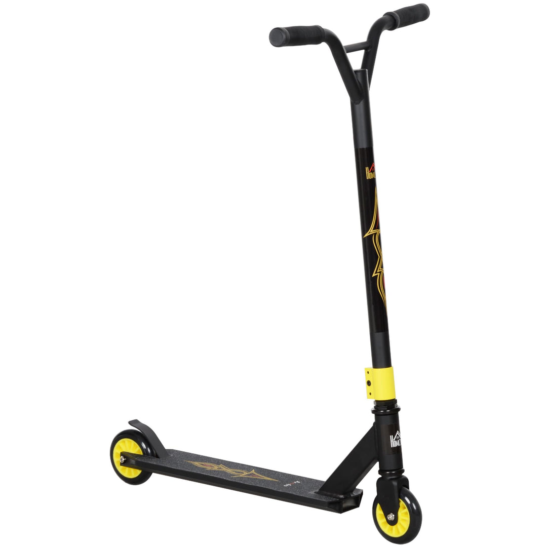 HOMCOM Pro Stunt Scooter, Tretroller, Freestyle Tricks, mit 100mm PU-Rädern, für Kinder und Erwachse