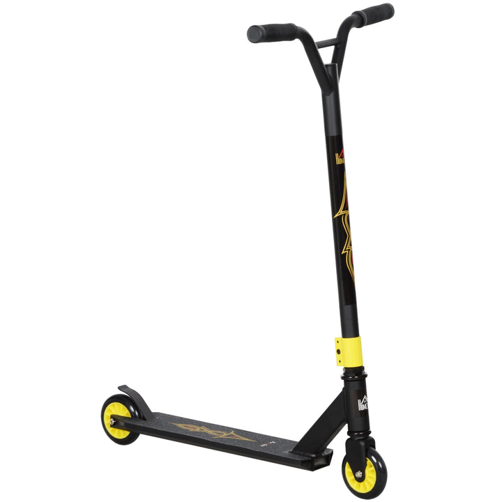HOMCOM Pro Stunt Scooter, Tretroller, Freestyle Tricks, mit 100mm PU-Rädern, für Kinder und Erwachse