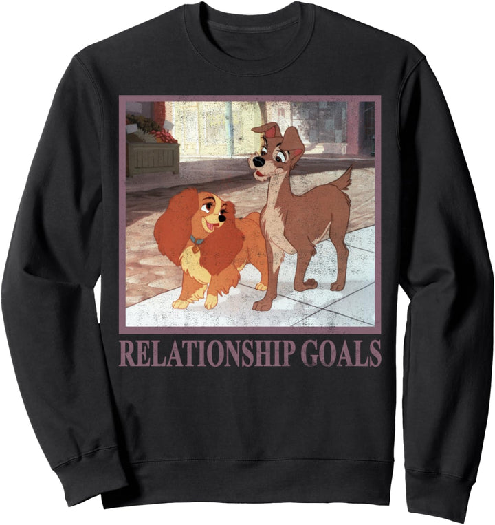 Disney Lady And The Tramp Relationship Goals Poster Sweatshirt