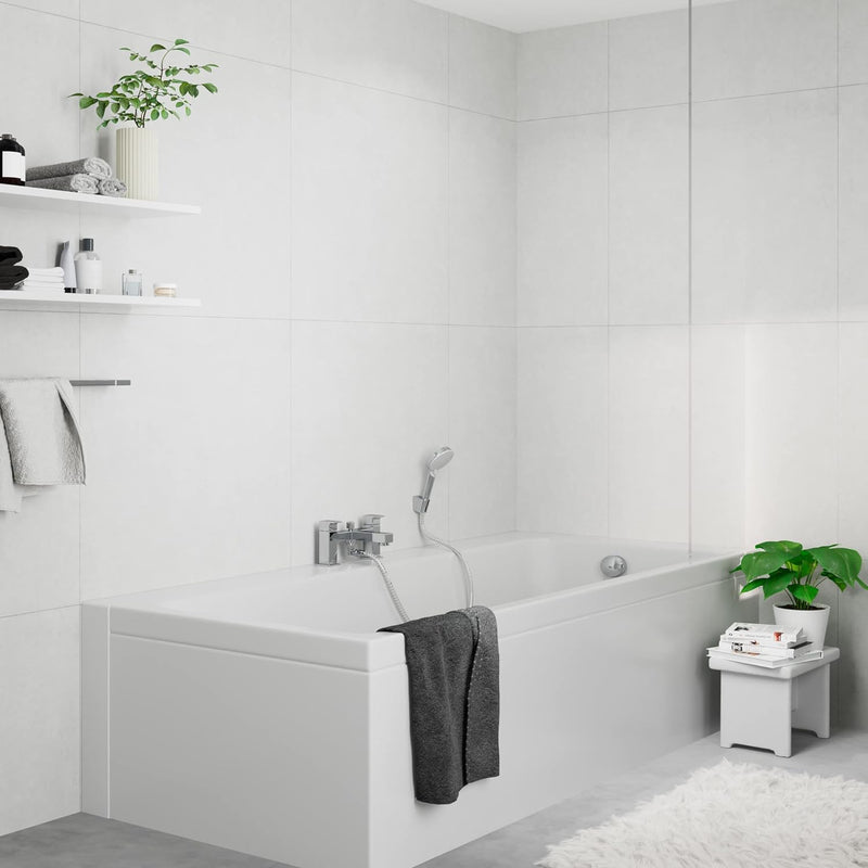 hansgrohe Wannenarmatur Vernis Shape, für 2 Funktionen, Chrom, Chrom