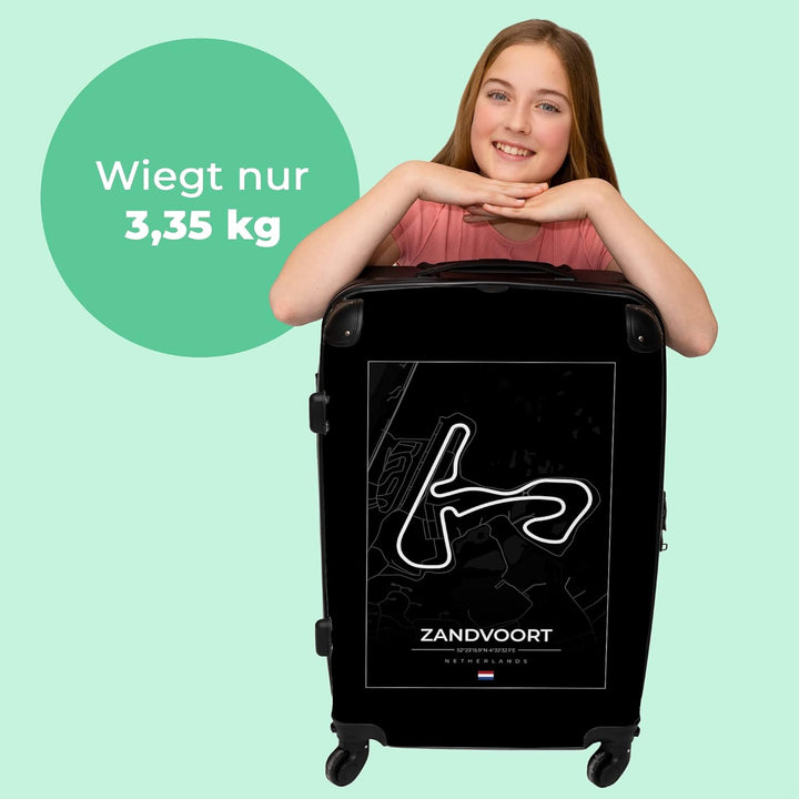 Koffer gross Trolley Rollkoffer Reisekoffer mit 4 Rollen Fotokoffer - F1 - Rennstrecke - Zandvoort -