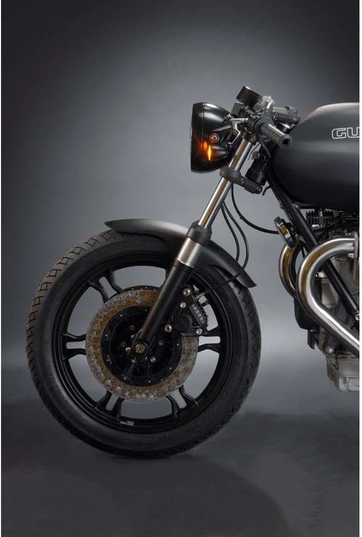 Kellermann Motorrad Blinker E geprüft LED Metall Blinker M8 Bullet 1000® Extreme schwarz, Unisex, Mu