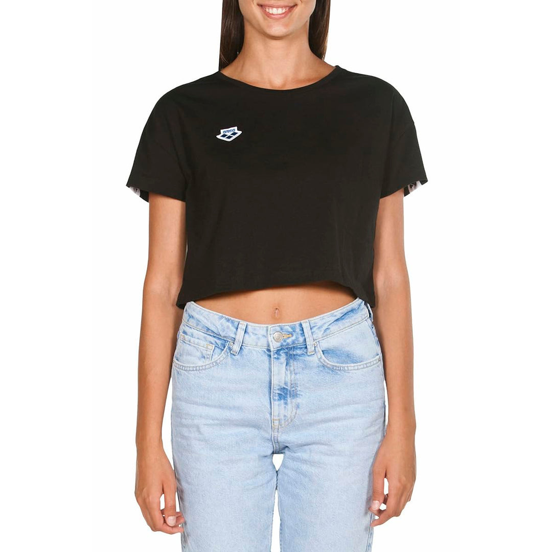 ARENA Damen Damen Icons Shirt Corinne Team T-Shirt XS Black-white-black, XS Black-white-black
